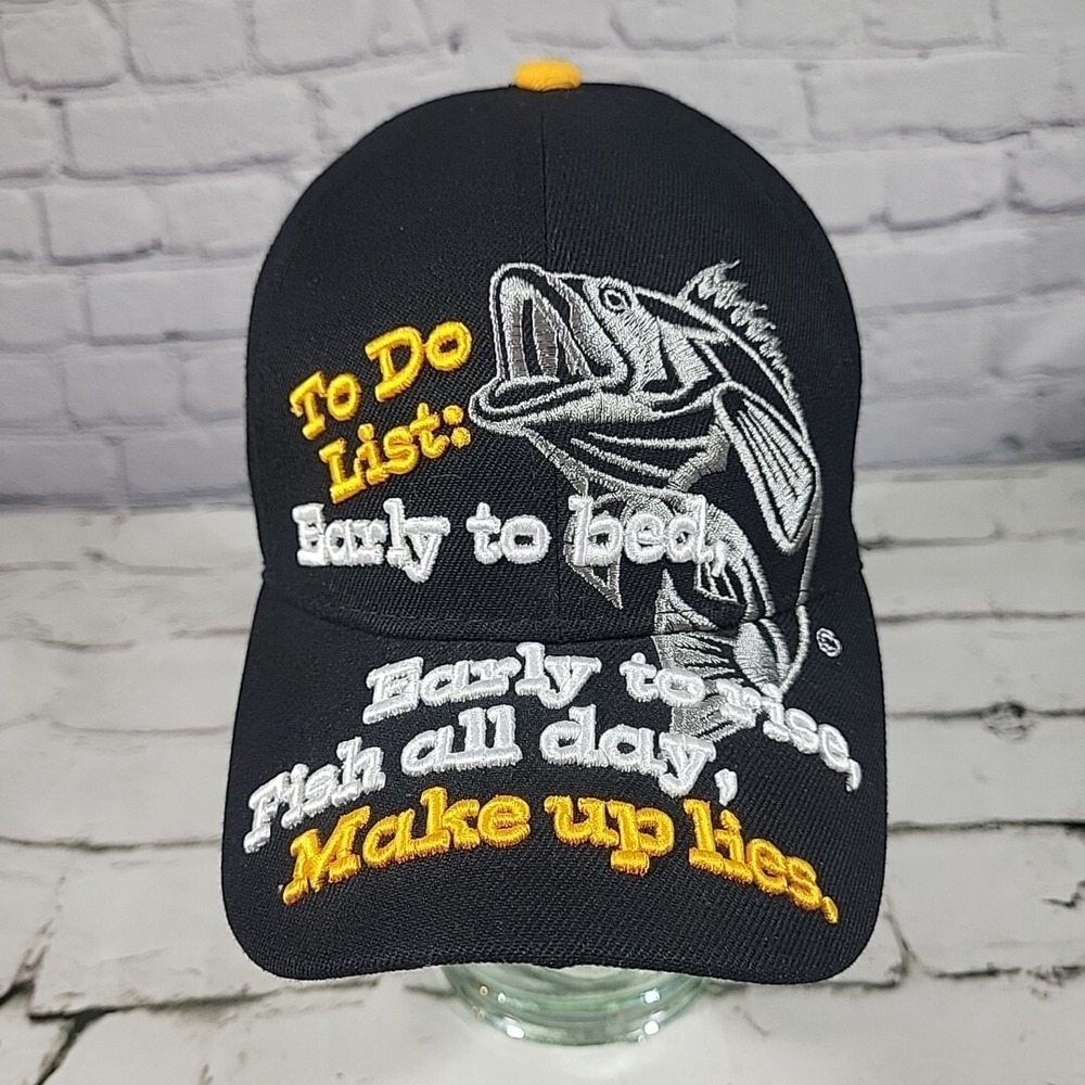 Fish All Day Humor Hat Adjustable Ball Cap
